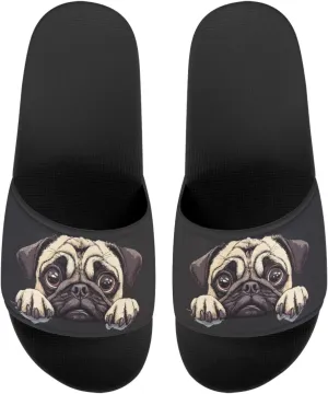 Womens Animal Printed Flat Sandals Non Slip Slide Sandals Shower Slippers Unisex Cute Summer Slide Slippers