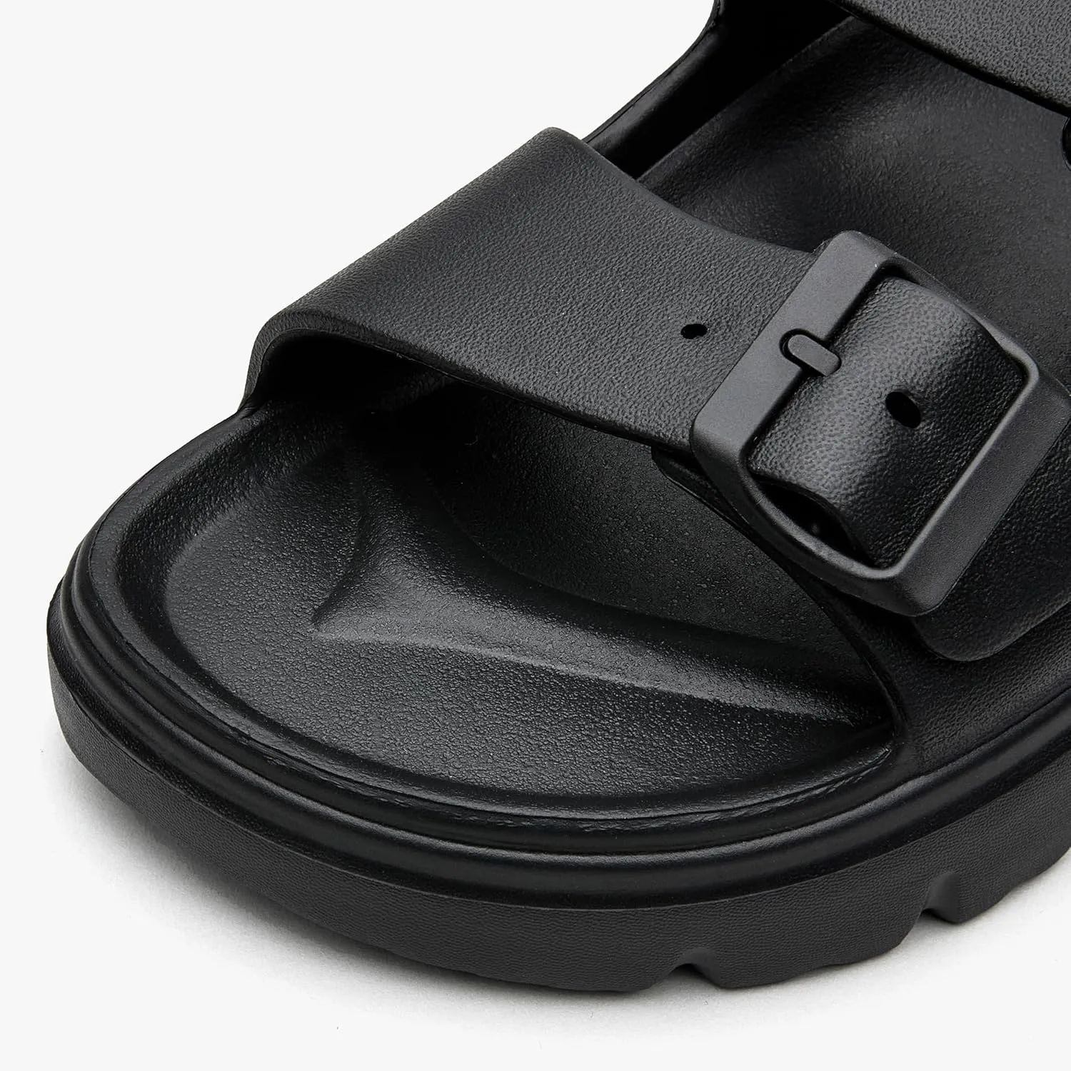 Women's Double Buckle Adjustable EVA Slide Sandals