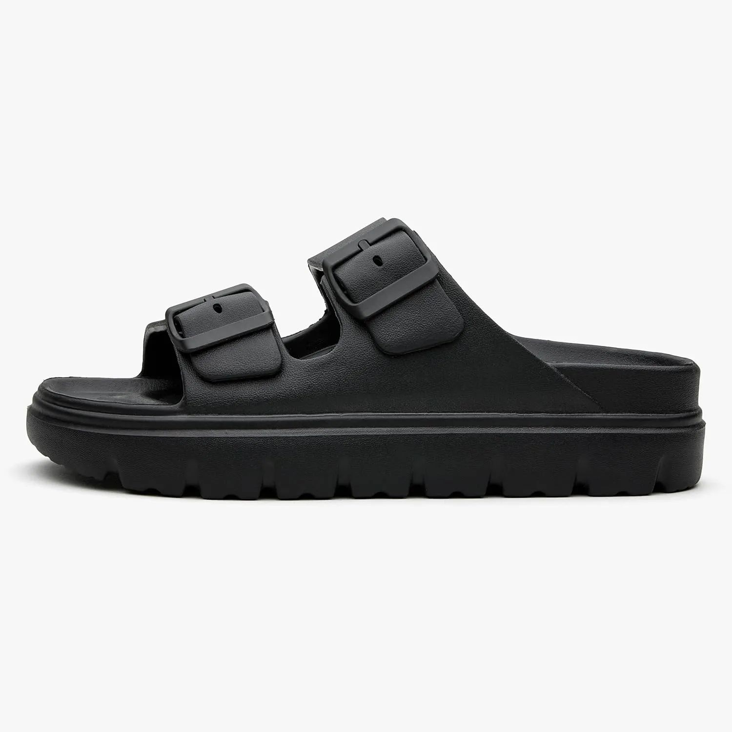 Women's Double Buckle Adjustable EVA Slide Sandals