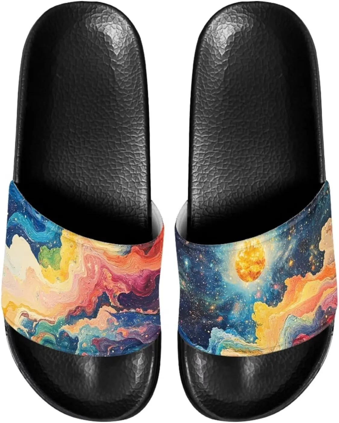 Womens Slide Sandals Non-Slip Bathroom Shower Slipper Shoes House Slides Indoor Outdoor Fashion Beach Sandals Size 6-13.5