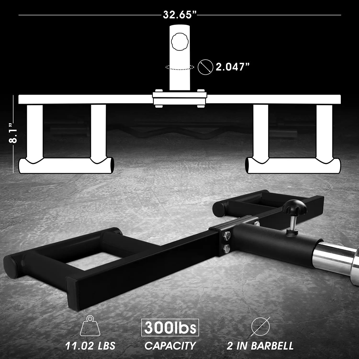 Yes4All Viking Press, Landmine Handle Attachment for 2-Inch Olympic Barbell – 3 Hand Grip Positions - Support Home Gym for Deadlift, Squat Workout, Increased Versatility