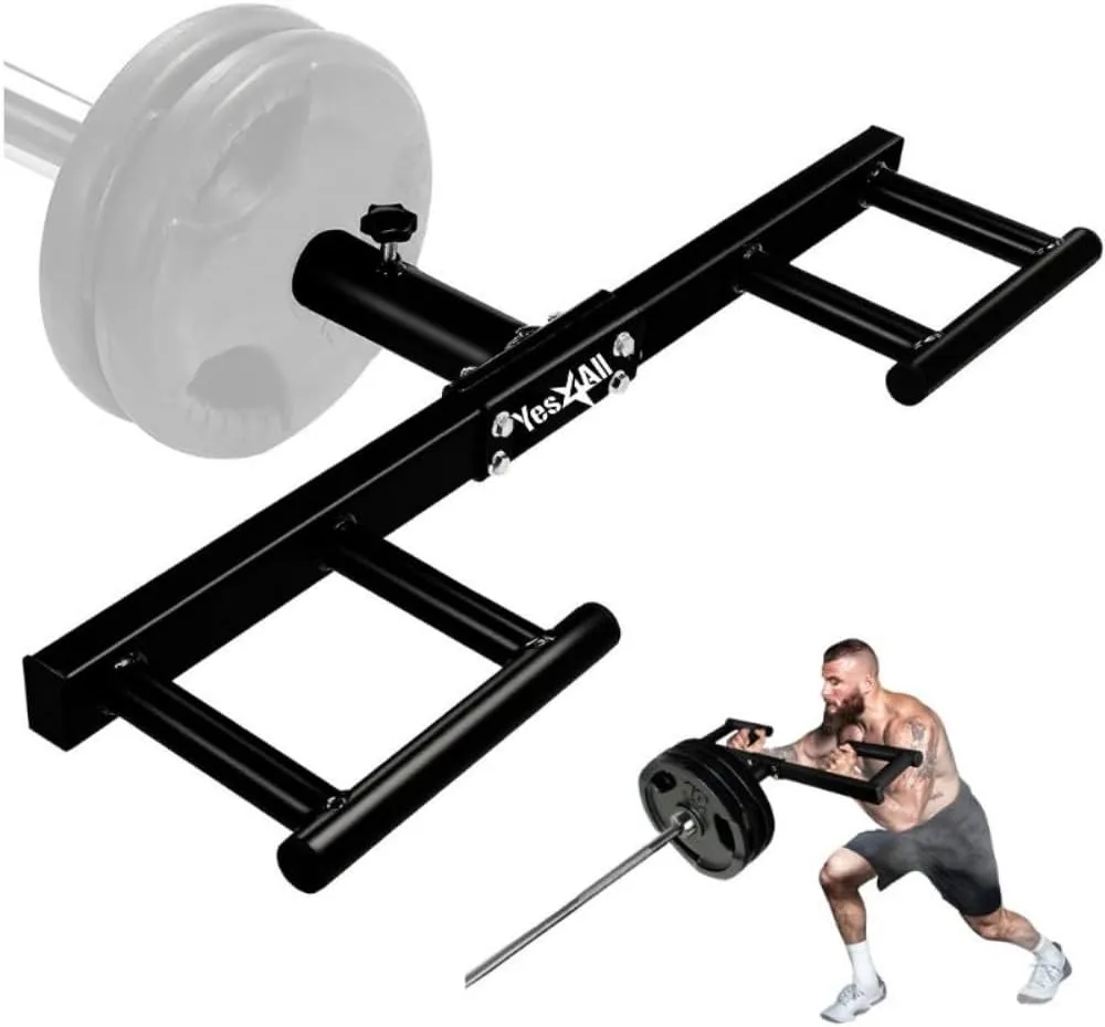 Yes4All Viking Press, Landmine Handle Attachment for 2-Inch Olympic Barbell – 3 Hand Grip Positions - Support Home Gym for Deadlift, Squat Workout, Increased Versatility