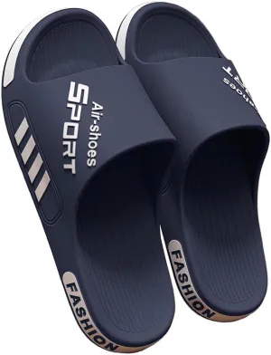 YUNZLAN Plus Size Men's Slides Sandals,Bathroom Shower Slippers,Non-slip Beach Pool Slides Shoes Outdoor Indoor