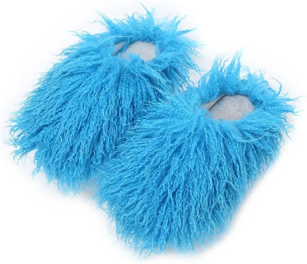 YXCFEWD Women's Plush Faux Fur Slippers - Fluffy and Warm Slide-On Slipper for Cozy Comfort